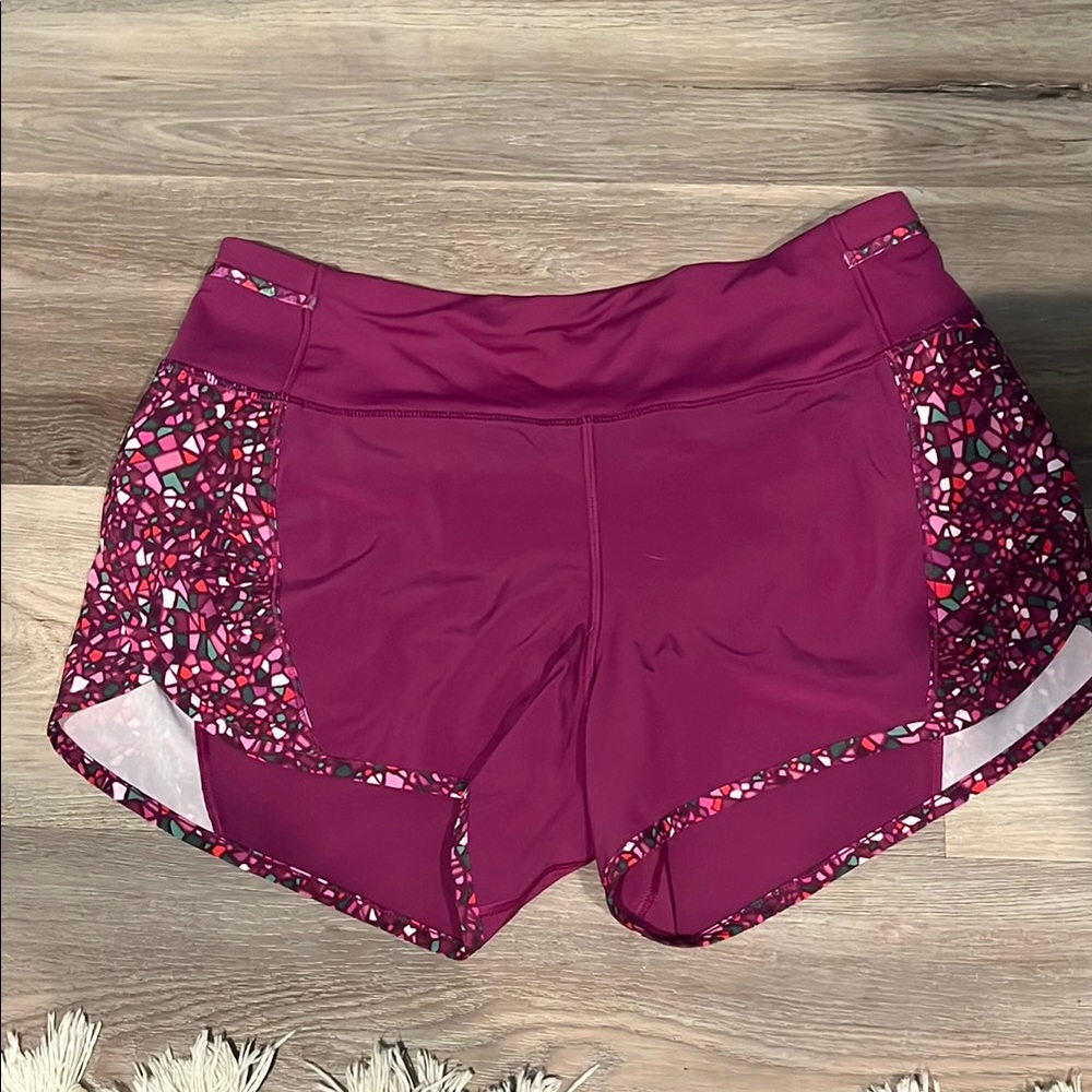 lululemon athletica Pink Athletic Shorts with Elastic Waistband